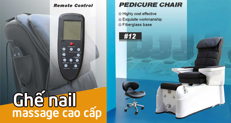 Ghế nail massage cao cấp Hi-MEC mẫu 12 | Ghế massage làm nail cao cấp cho tiệm nail