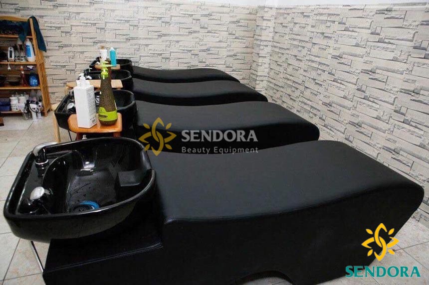 Giường gội đầu bồn nhựa