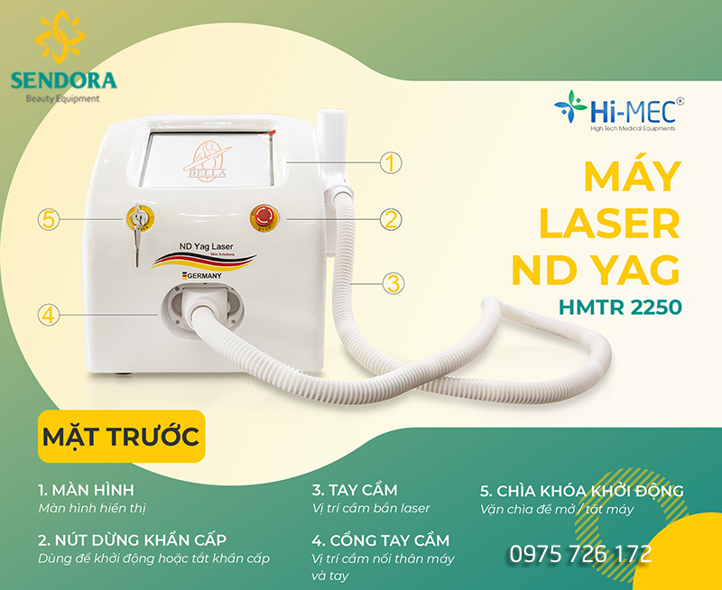 Máy Laser xóa hình xăm phát quang tay cầm Hi-MEC HMTR-2250