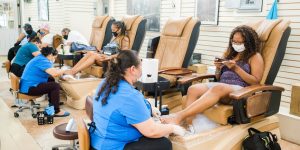 Ghế làm Nail, ghế nail Massage chính hãng