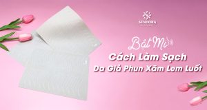 Bật mí cách làm sạch da giả phun xăm lem luốt