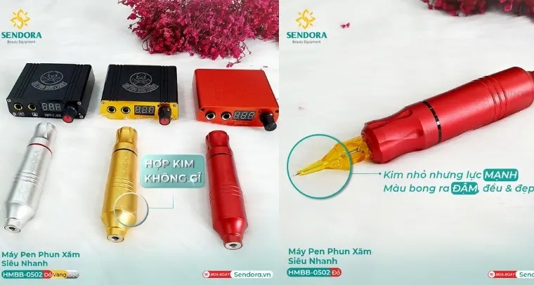 Kỹ thuật phun xăm che sẹo mà các thợ xăm nên biết 8 Máy Pen phun xăm siêu nhanh