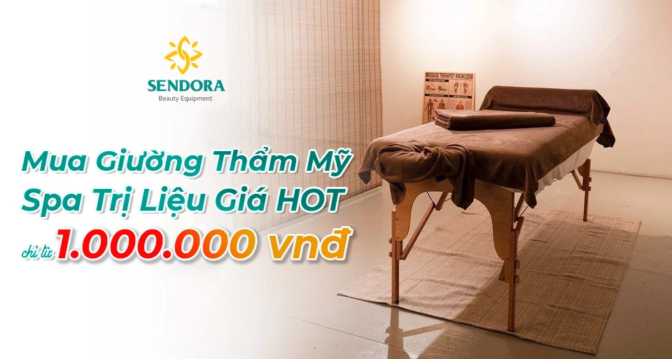 Mua giường thẩm mỹ Spa trị liệu giá hot chỉ từ 1 triệu đồng