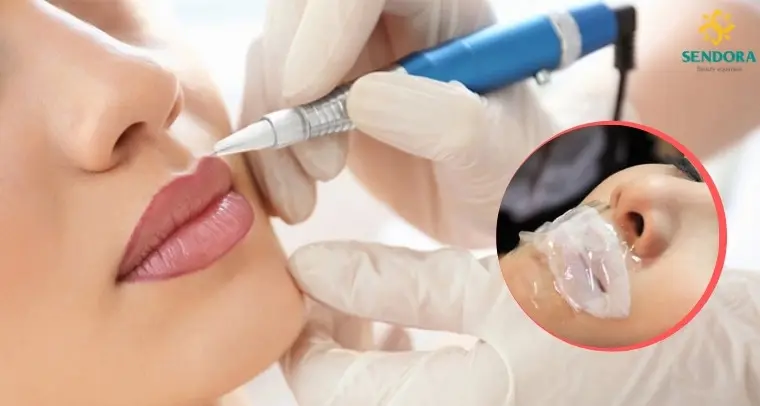 Bật mí cách ủ tê phun môi không bị đau