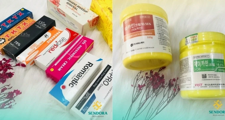 Thuốc tê kem phun xăm