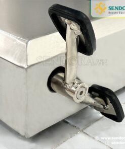 Giường phẫu thuật/ bàn mổ chỉnh điện Hi-MEC SB-803 19 Bàn đạp nâng hạ bánh xe hỗ trợ di chuyển