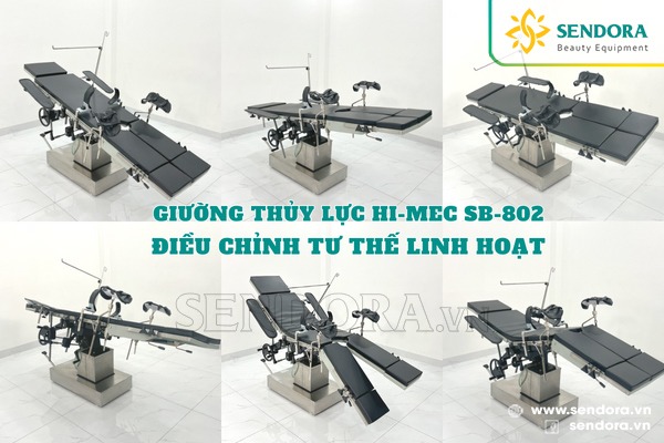 Bàn mổ thủy lực Hi-MEC có thể điều chỉnh được nhiều tư thế