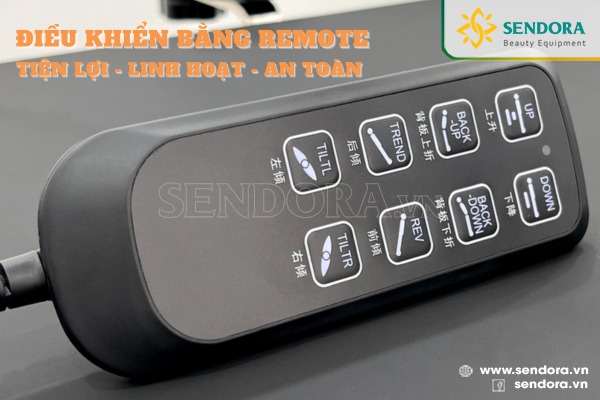 Giường mổ chỉnh điện bằng Remote tiện lợi cho bác sĩ