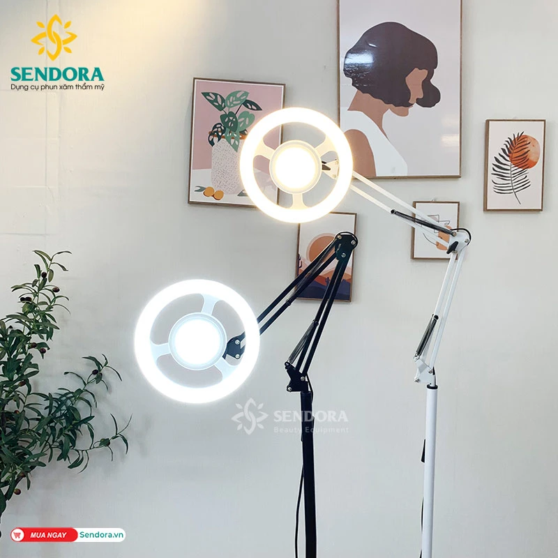 Đèn led phun xăm, Spa trục khuỷu di động