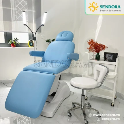 Giường phun xăm 8040 xanh dương 1