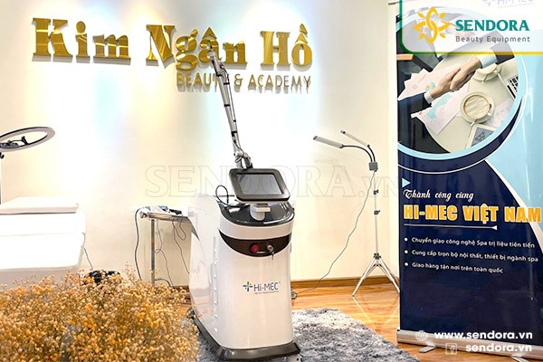 Bàn giao máy laser xóa xăm trục khuỷu cao cấp Hi-MEC HMPS-2105 