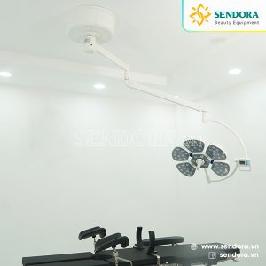 Đèn mổ treo trần 5 cánh hoa PETAL 5, đèn phẫu thuật treo trần bóng led