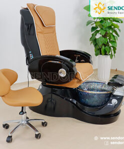 Ghế thợ ngồi làm nail Pedicure HMBS-7090 7 Ghế thợ ngồi làm nail màu capuchino
