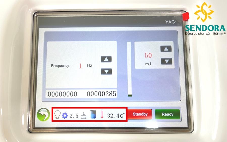 Máy Laser Xóa Xăm Và 5 Điều Có Thể Bạn Chưa Biết? 9 Máy bắn laser xóa xăm được trang bị 3 cảm biến chính gồm cảm biến lưu lượng nước, cảm biến nhiệt độ và cảm biến tay cầm