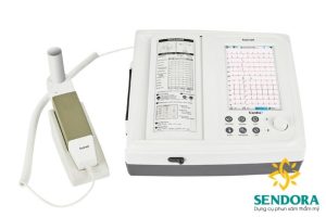 Máy đo điện tim 12 cần Cardio 7 cung cấp in 1,3,5,10 phút với tính năng phát hiện rối loạn nhịp tim và phân tích HRV (Biến đổi nhịp tim).