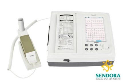 Máy đo điện tim 12 cần Cardio 7 cung cấp in 1,3,5,10 phút với tính năng phát hiện rối loạn nhịp tim và phân tích HRV (Biến đổi nhịp tim).