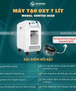 Máy tạo oxy y tế 7 lít OC5B Contec 9 Máy tạo oxy có đèn báo hoạt động