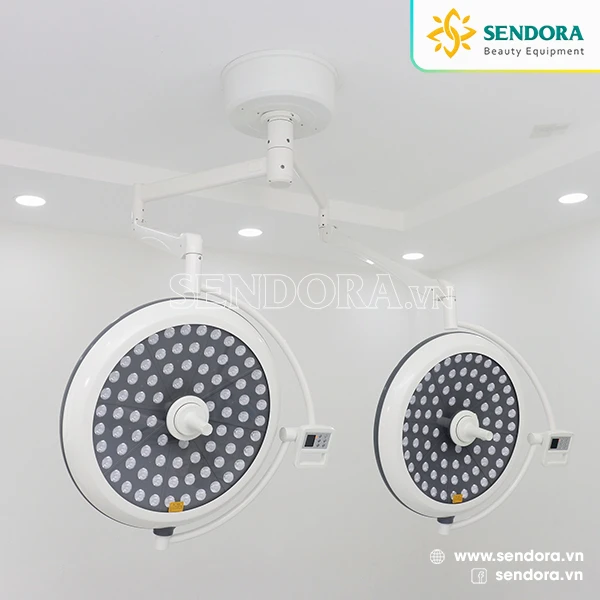 Đèn mổ treo trần 2 nhánh Full Led LED700/700 Đèn mổ treo trần 2 nhánh Full Led LED700/700