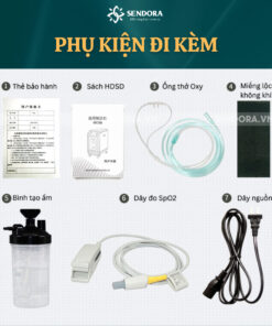 Máy tạo oxy y tế 7 lít OC5B Contec 8 Các phụ kiện đi kèm với máy tạo oxy y tế OC5B