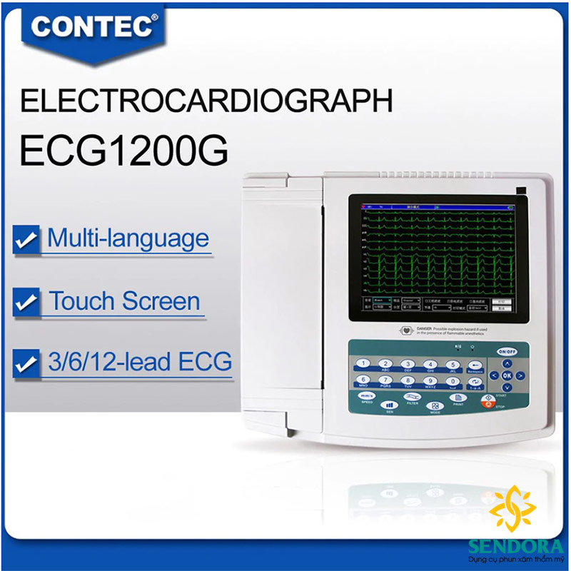 Máy điện tim 12 cần ECG1200G