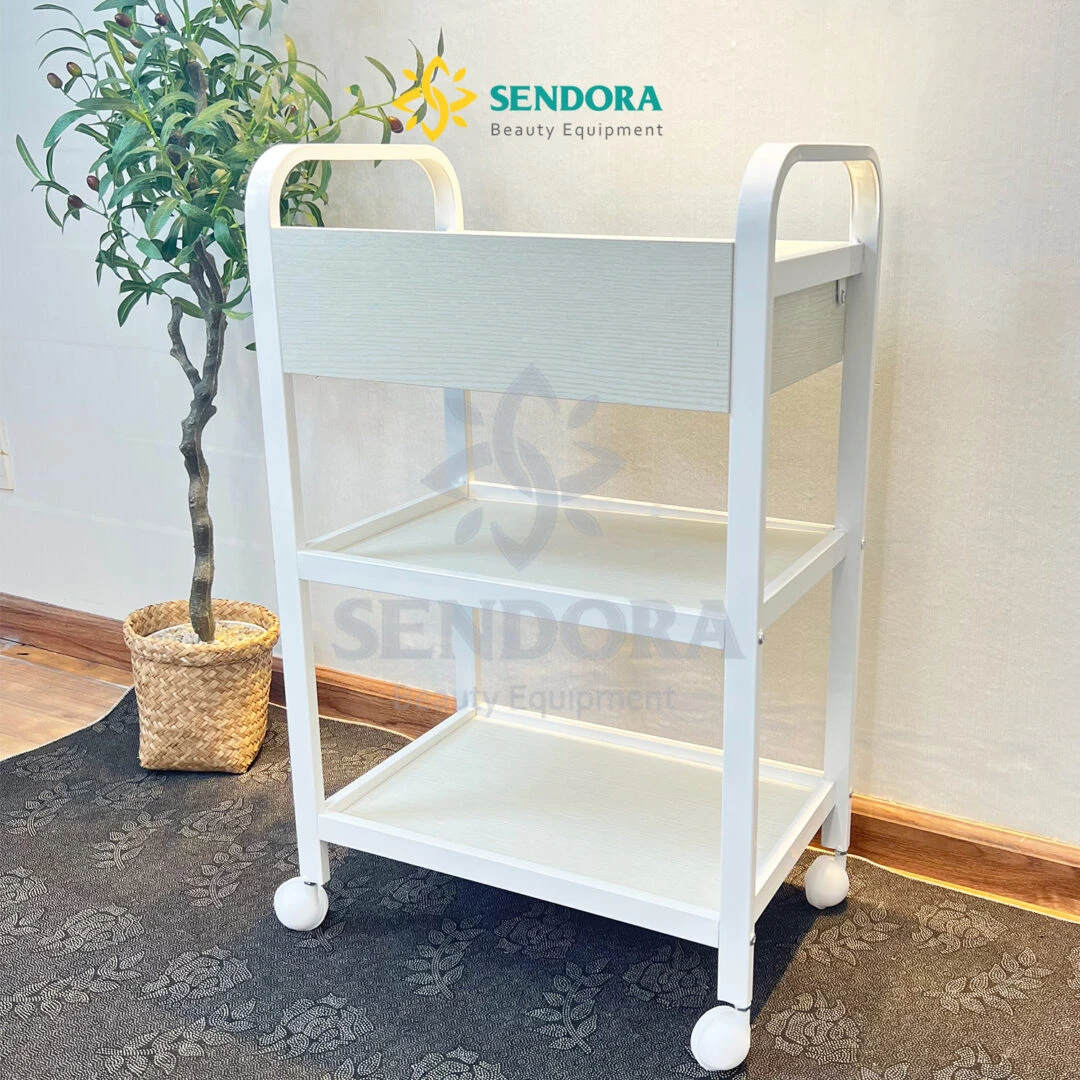 Xe day Spa 3 tang Ke Spa 3 tang sang trong co banh xe Cung cap chac chan HTML 50403