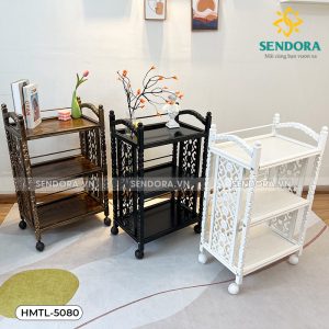 Xe đẩy Spa 3 tầng cao cấp HMTL-5080 8 Kệ đựng dụng cụ Spa 3 tầng HMTL-5080