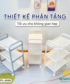 Xe đẩy Spa 3 tầng cao cấp HMTL-5050 6 Xe đẩy Spa 3 tầng cao cấp HMTL-5050