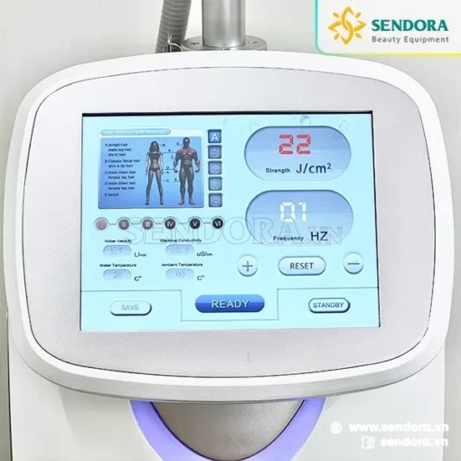Máy triệt lông Diode Laser ALS-808E 10 Giao diện màn hình máy triệt lông Diode Laser ALS-808E