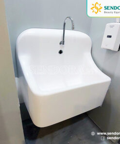 Bồn rửa tay vô trùng 1 vòi tự động composite 5 Bồn rửa tay vô trùng 1 vòi tự động composite, bồn tửa tay phòng mổ