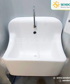 Bồn rửa tay vô trùng 1 vòi tự động composite, bồn tửa tay phòng mổ