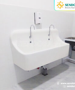 Bồn rửa tay vô trùng 2 vòi tự động composite