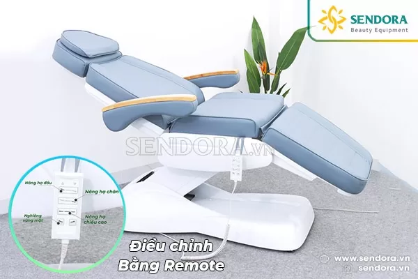 Ghế giường tiêm Filler chỉnh điện Hi-Mec HMBB-8030 (Màu Xanh)