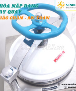Nồi hấp tiệt trùng y tế LS-75HD Jibimed - Dung tích 75 lít 8 Khóa nắp dạng tay quay chắc chắn, đảm bảo an toàn