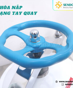 Nồi hấp tiệt trùng y tế LS-100HD Jibimed - Dung tích 100 lít 8 Nồi hấp Jibimed sử dụng khóa nắp dạng tay quay an toàn