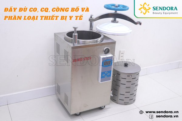 Nồi hấp tiệt trùng Sendora có đầy đủ CO, CQ, công bố và phân loại thiết bị y tế