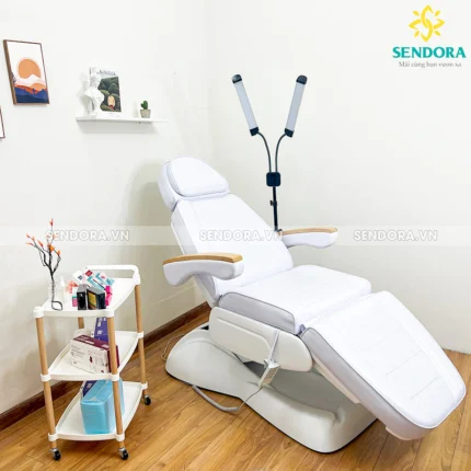 kệ spa 3 tầng cao cấp, xe đẩy spa 3 tầng khung gỗ mặt nhựa ABS