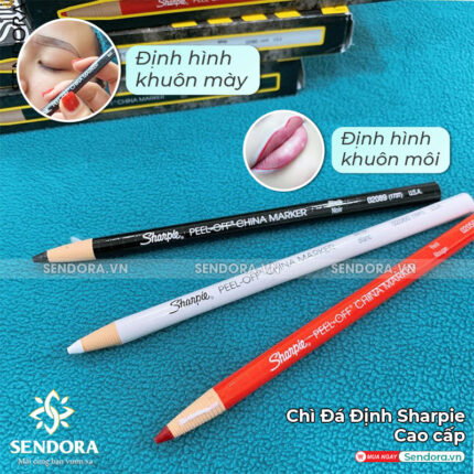 Chì đá Sharpie định hình mày, môi trong phun xăm, Chì kẻ mày cao cấp