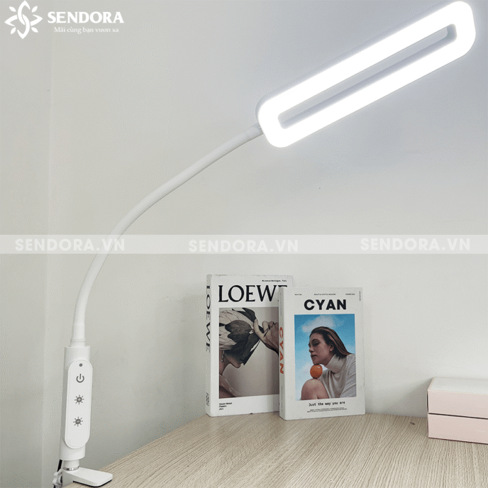 Đèn LED Nail tròn kẹp bàn SDL-121W-clip-on