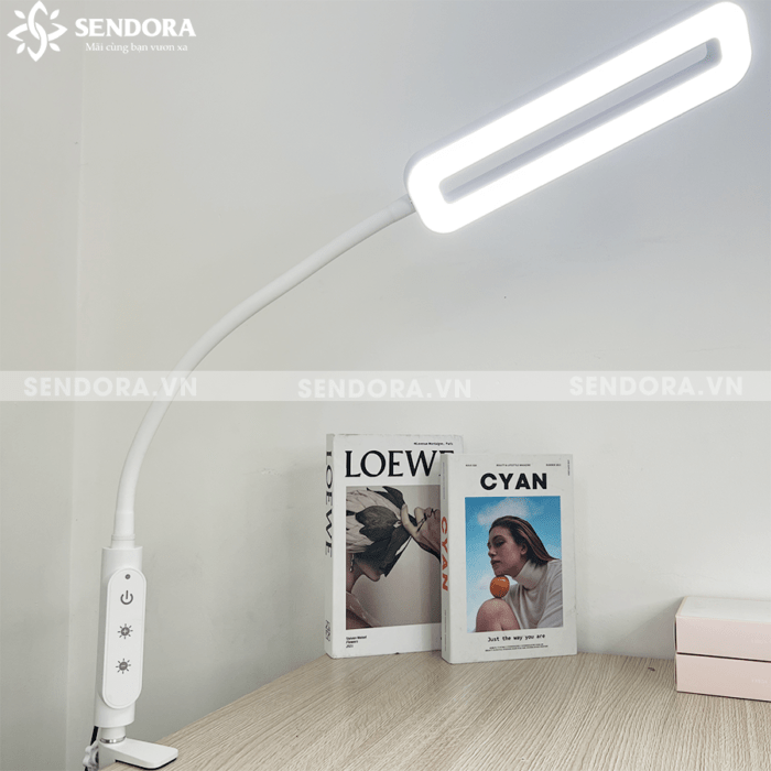 Đèn LED Nail tròn kẹp bàn SDL-121W-clip-on