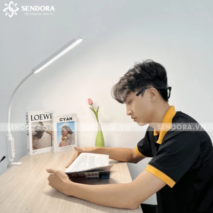 Đèn LED Nail tròn kẹp bàn SDL-123W-clip-on