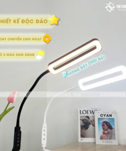 Đèn LED Nail tròn kẹp bàn SDL-123W-clip-on
