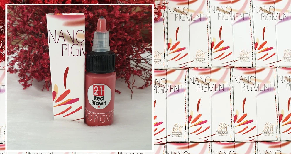 Mực phun xăm Bella Nano 21 – Red Brown