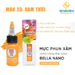 mực phun môi, mực phun xăm nano 23 màu cam tươi