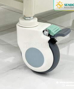 Giường bệnh nhân 3 tay quay Hi-Mec HMHB-1030 10 Bánh xe xoay 360 độ chuyển động êm ái