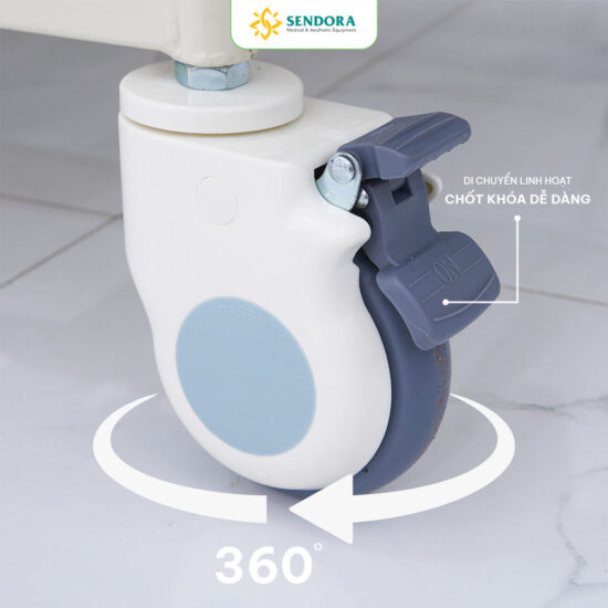 Bánh xe có khóa giường y tế Hi-MEC HMHB-1010