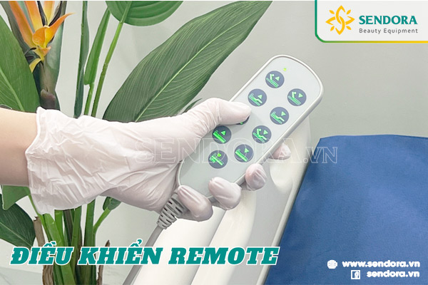 Các chức năng của giường đều được điều khiển bằng remote