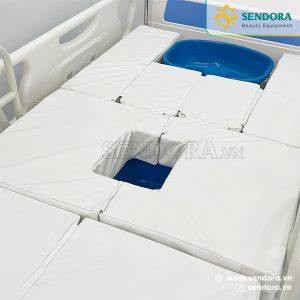 Giường y tế, giường hồi sức cấp cứu ICU chỉnh điện Hi-MEC HMNB-2030 14 Chậu gội đầu và bô vệ sinh