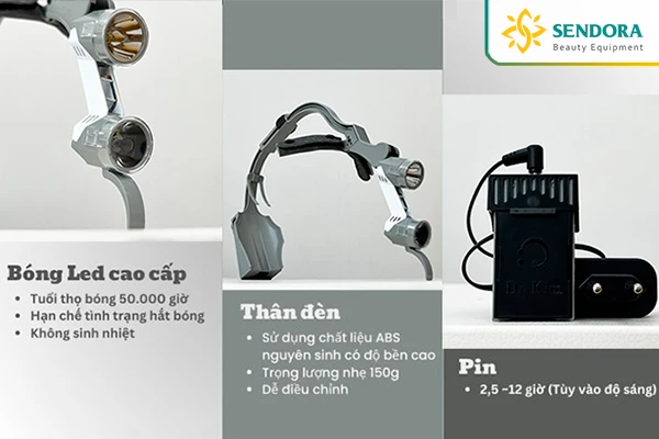 đặc điểm nổi trội của đèn phẫu thuật đội đầu Dr.Kim DKH-50