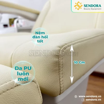 Ghế giường tiêm Filler chỉnh điện Hi-Mec HMBB-8010 (Màu Kem)