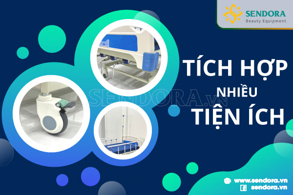 Giường bệnh nhân Hi-MEC HMHB-1030 tích hợp nhiều tiện ích